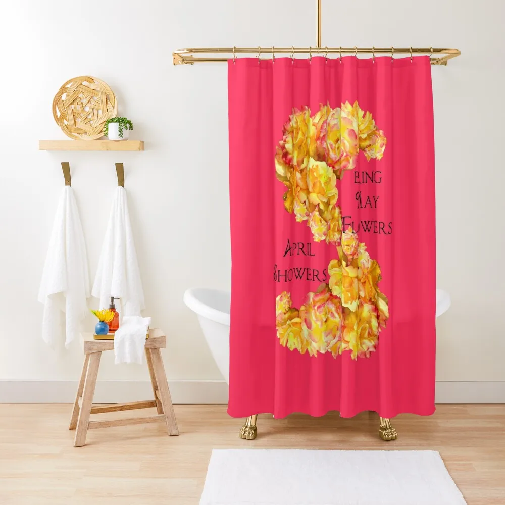

April showers bring May flowers Shower Curtain Bathroom Showers Bathroom For Shower For Bathroom Shower Anime Curtain