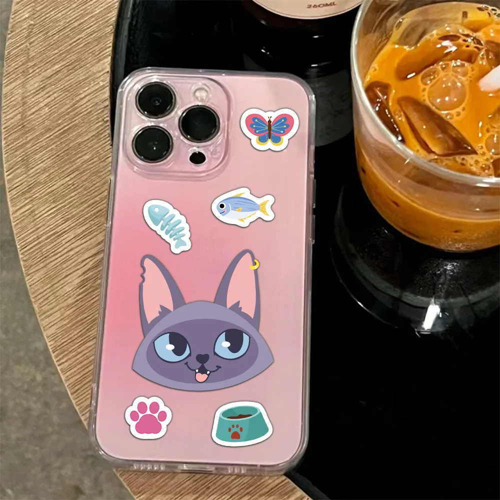 8PCS Cute Cat Collage Anime Cartoon Parent Child Interactive Puzzle Collage DIY Account Collage