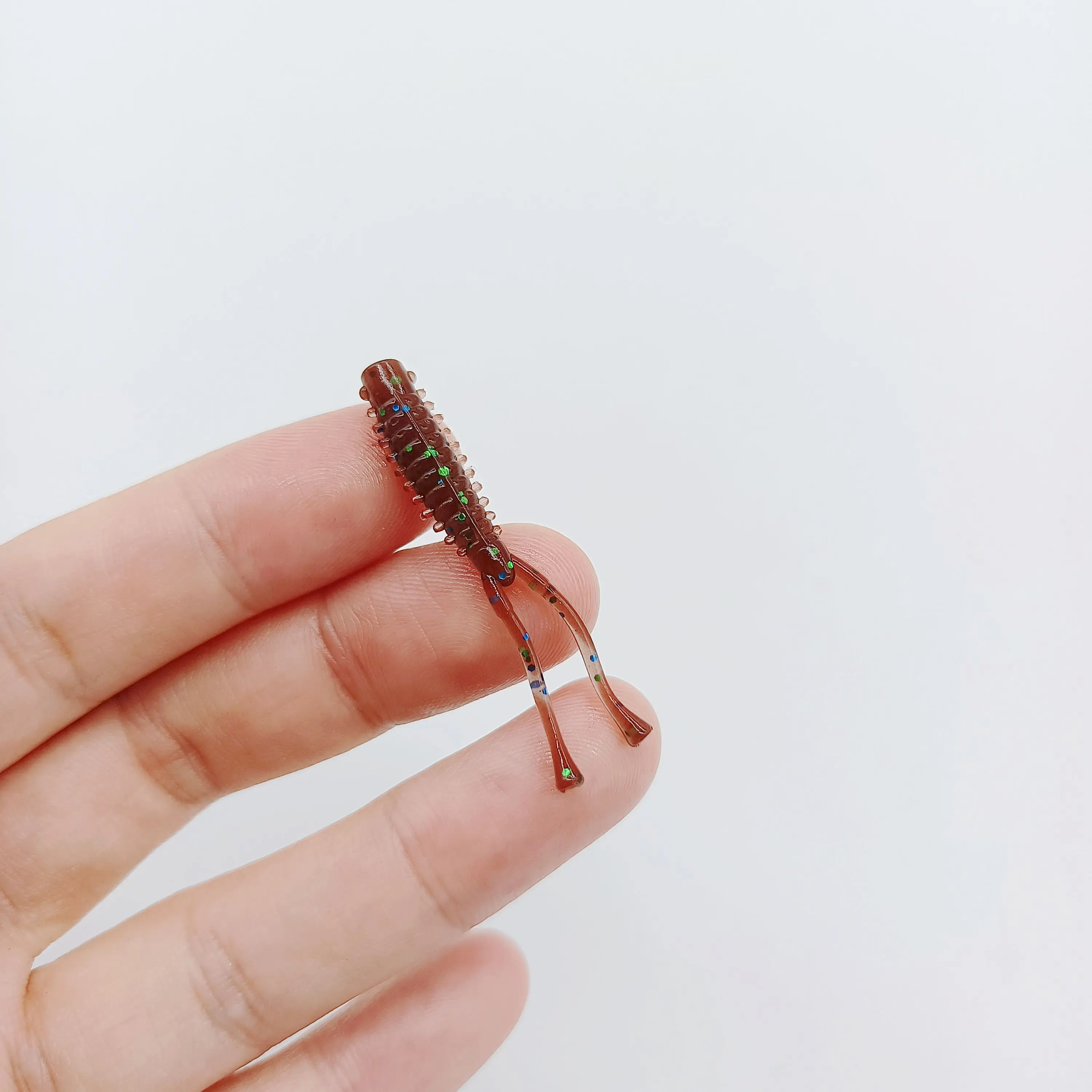 DUODUOYU 10PCS Mini Ajing Soft Fishing Lure  0.4g/40mm Soft Worm Jigging Wobbler Artificial Fishing Accessories