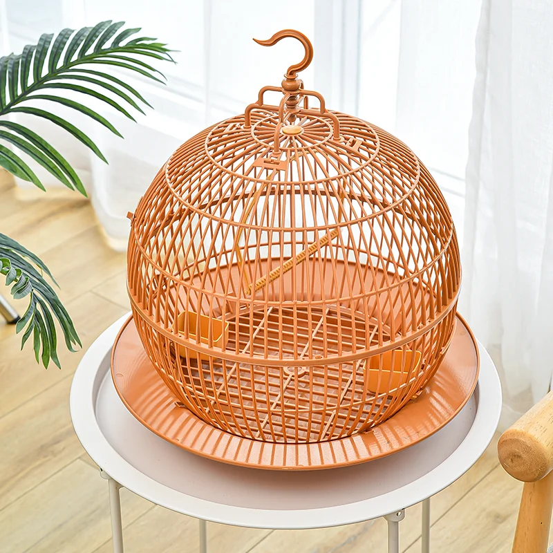 

European spherical phoenix, tiger skin, munia, peony bottom tray, bird cage decorative ornamental cage, small parrot bird cage