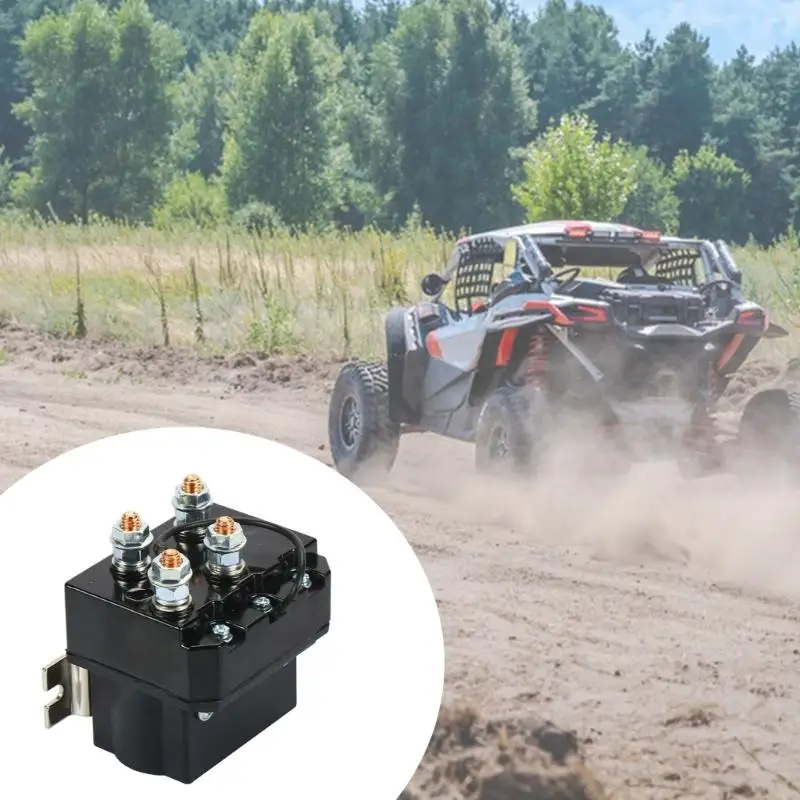 J0MA Metal Off Road Winch Solenoid Relays With Integrated Wiring For Smooth Winch Operation Winch Contactor Solenoid