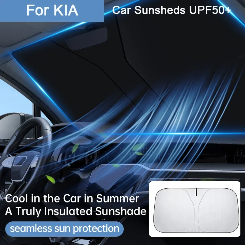 

Car Windshield SunShade For Kia Sportage for Kia Ray Sorento Soul Telluride Cerato K5 K8 Sun Visor UV Protection Auto Parts