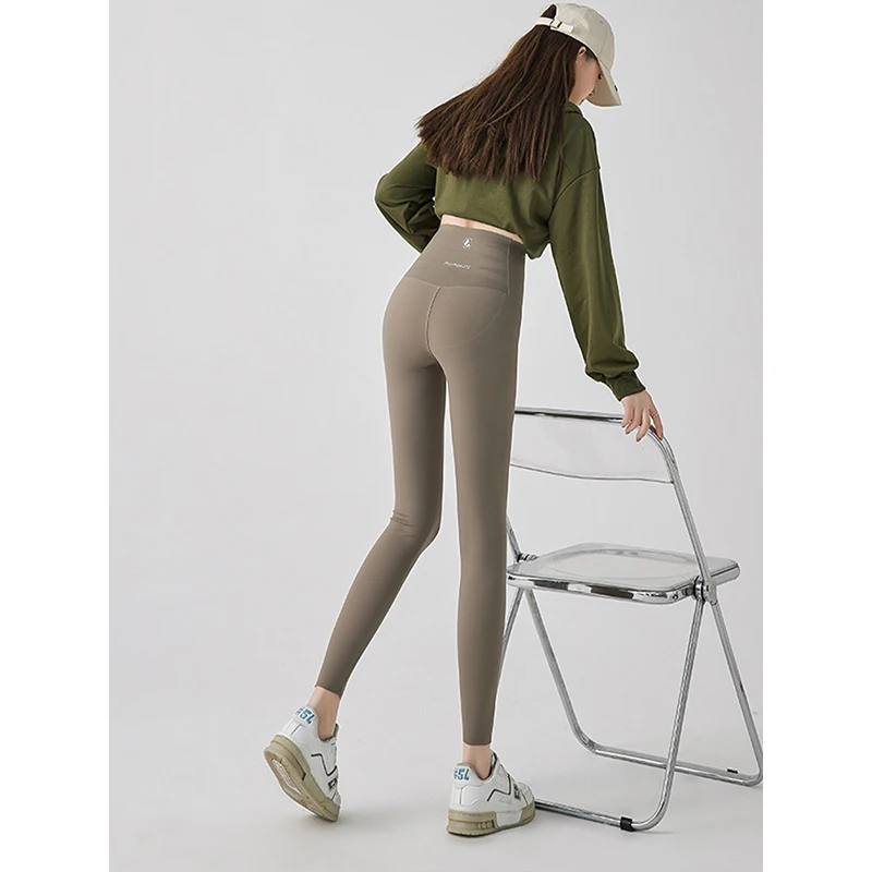 ハイウエストヨガパンツ女性のフィットネススキンボティングパンツ快適なスルスポーツウェア秋の新作