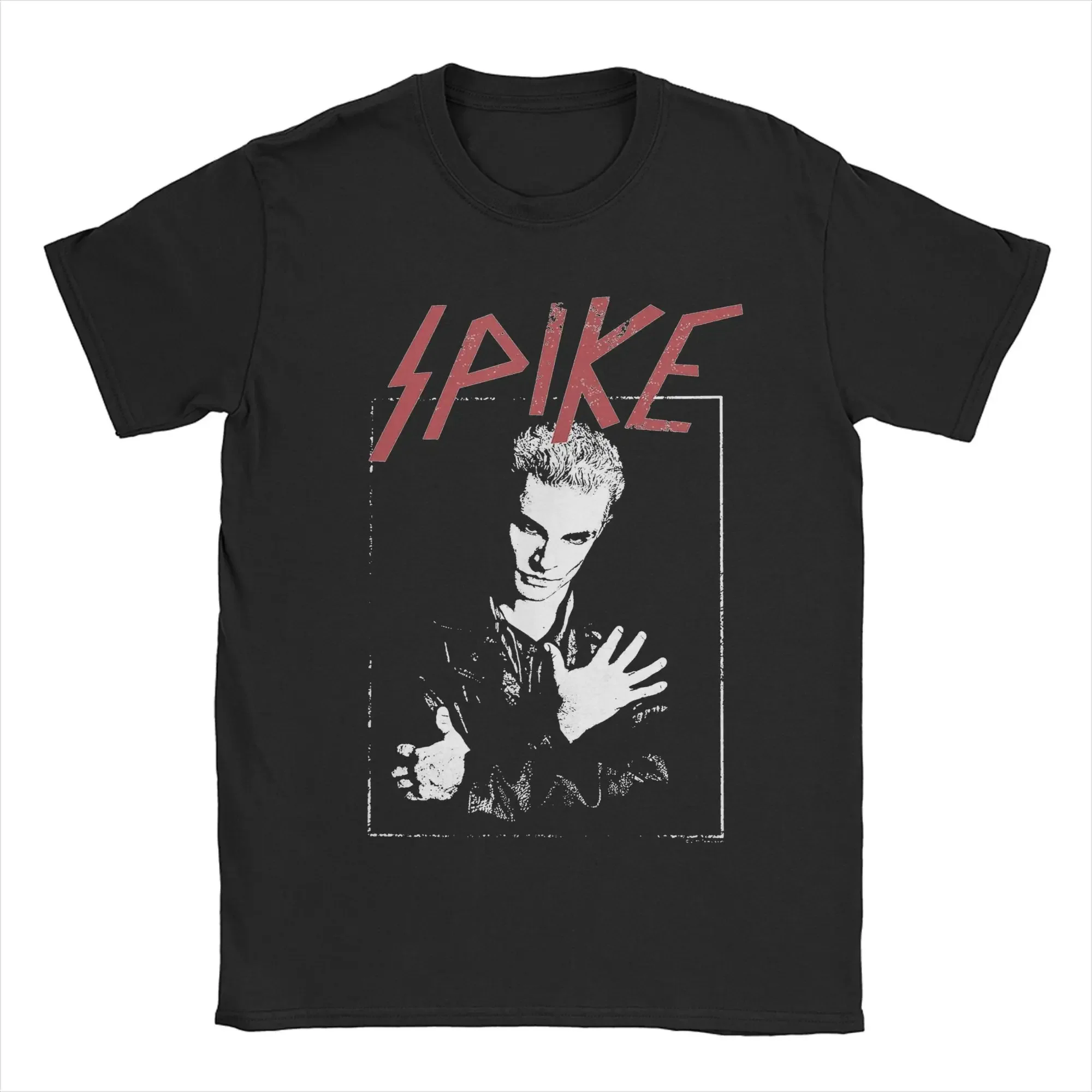Buffy Vampire Slayer Spike T-shirt Women Novelty Round Collar Short Sleeve Graphic Tees Vintage Streetwear Casual Summer Top