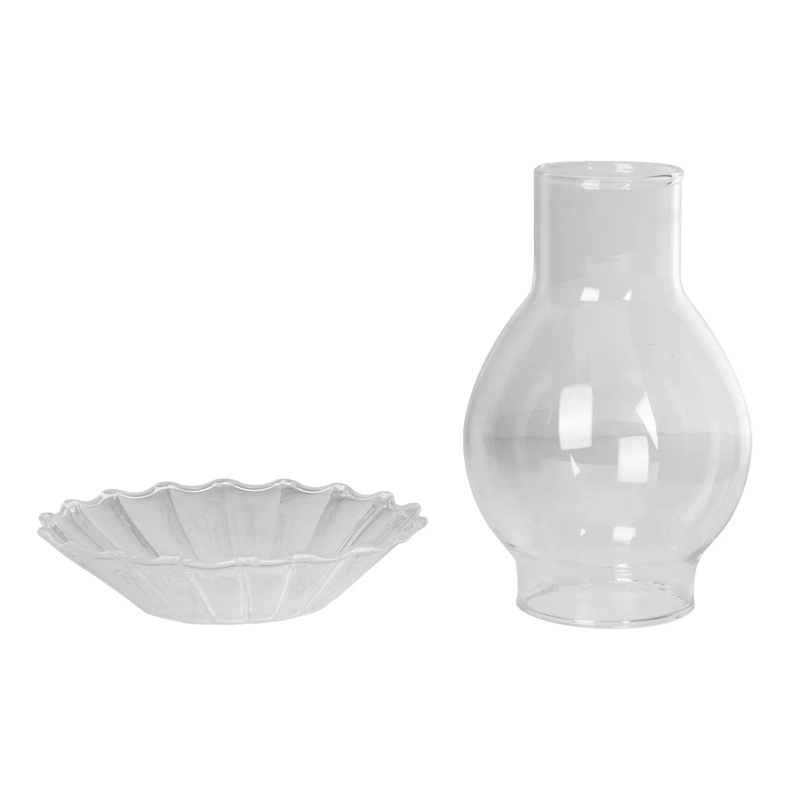 مجموعة واحدة من حامل الزجاج، مادة زجاجية عالية الجودة، شكل فريد، حرفة رائعة لتزيين المنزل، مقاومة للرياح، أنيقة