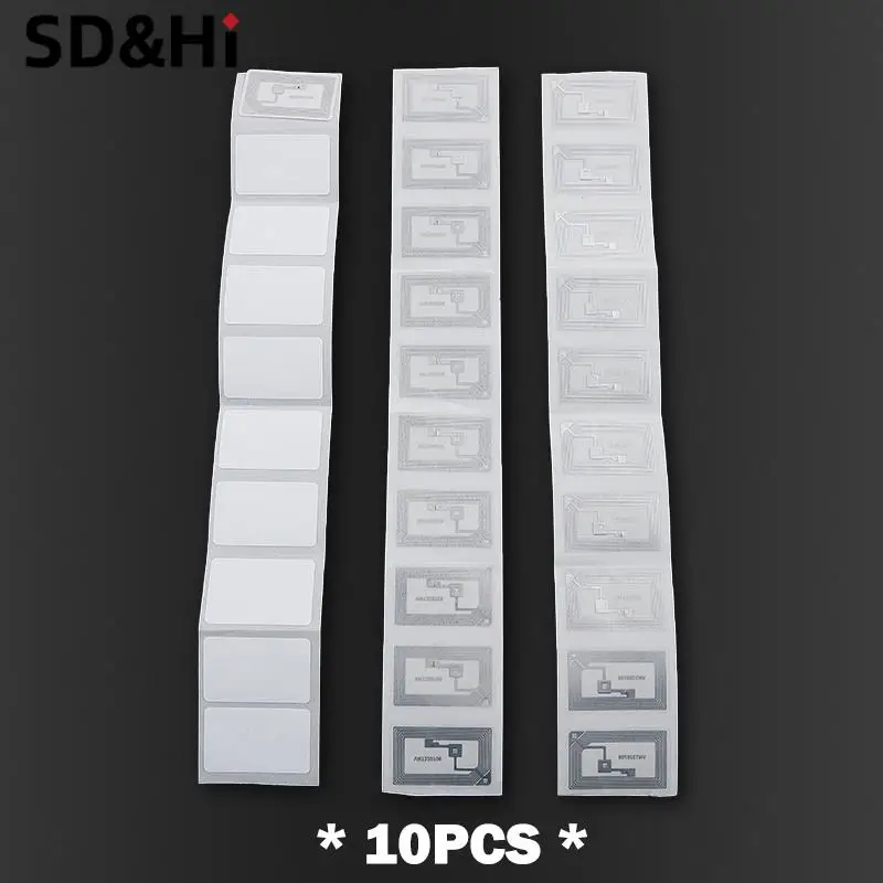 

10pcs 25*40mm 13.56MHZ NFC RFID Programmer Chip Sticker Label Universal Accessories