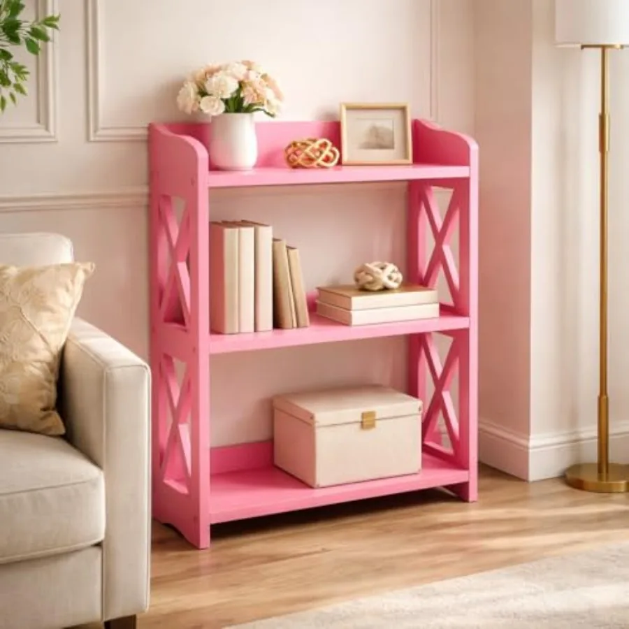 

Narrow Bookcase by Wood Bookshelf Small Book Shelves Freestanding Display Storage Shelves. Open Bookshelf for Bedroom Living Ro