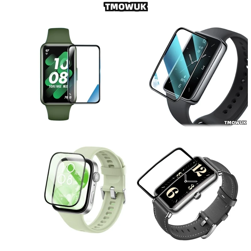 

For Huawei Band 6 7 8 9 10 B6 B7 Watch D2 Fit 3 4 Pro Special Edition, Precision Cut Screen Protector.