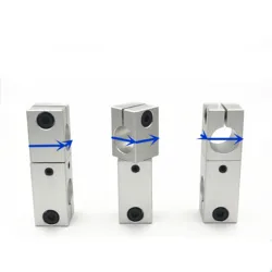 1pcs Aluminum Support Bracket 360 Coupling Clip Rotary Angle Adjustable Same Diameter Variant Diameter inner diameter 8-25mm