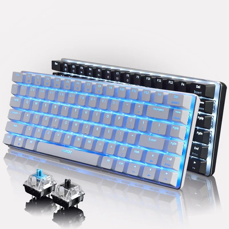 

N-key rollover Blue switch Mechanical Keyboard 82 keys Black Switch Gaming Mechanical Keyboard