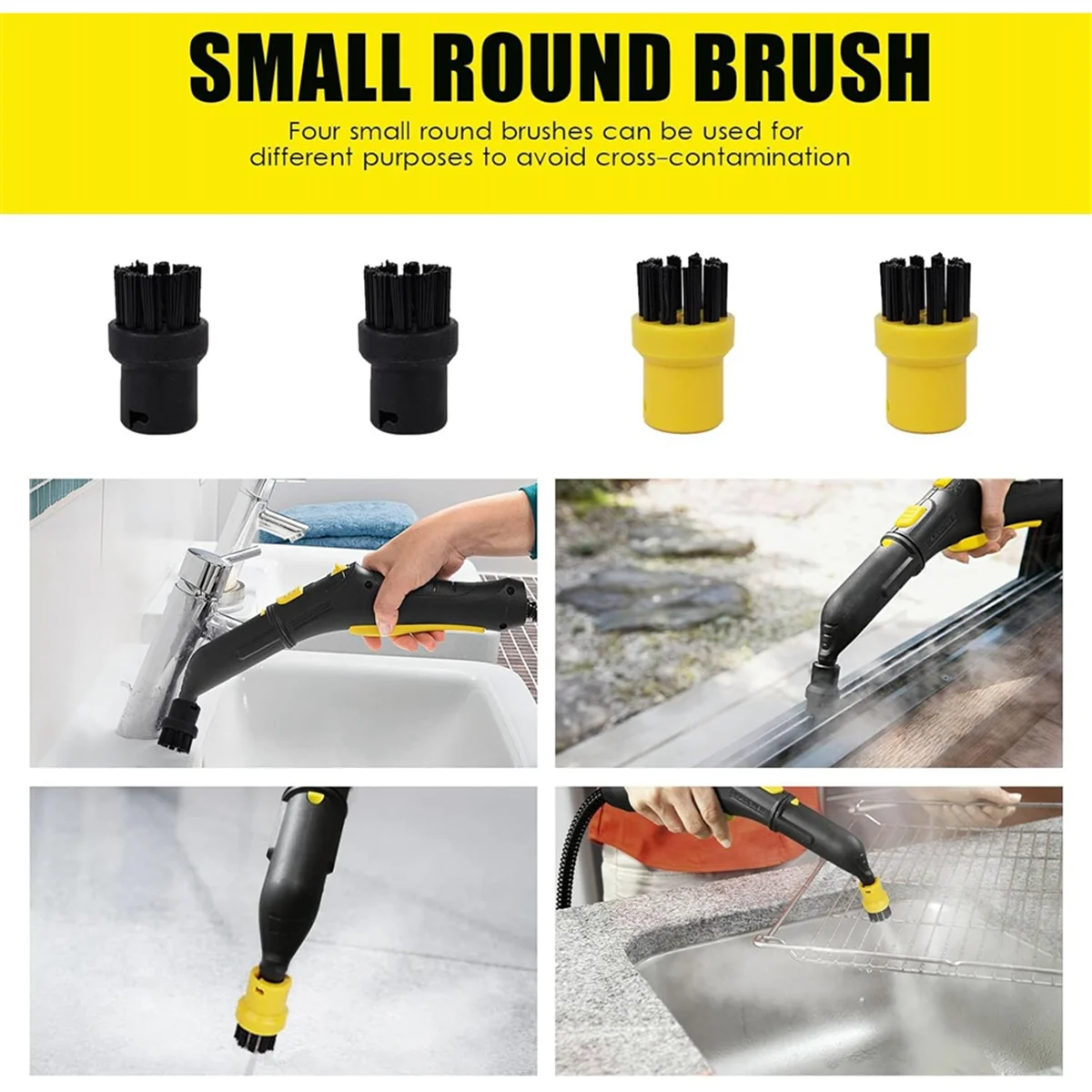 FZFZ SC1 SC2 SC3 SC4 SC5 CTK10 CTK20 스팀 청소기 액세서리, 원형 브러시 세트, 노즐 세트