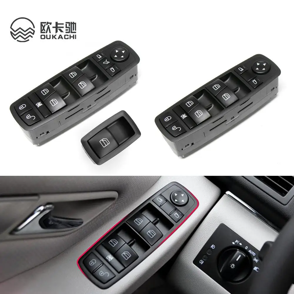 2518200510 Car Accessories Window Control Switch Glass Lifter Button For Mercedes Benz W169 W245 X164 W164 W251 A B M R GL Class