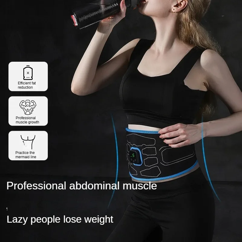 

EMS Abdominal Toning Belt Electric Muscle Stimulation Muscle Toner Waist Trainer Slimming Belts Fitness Workout Equiment