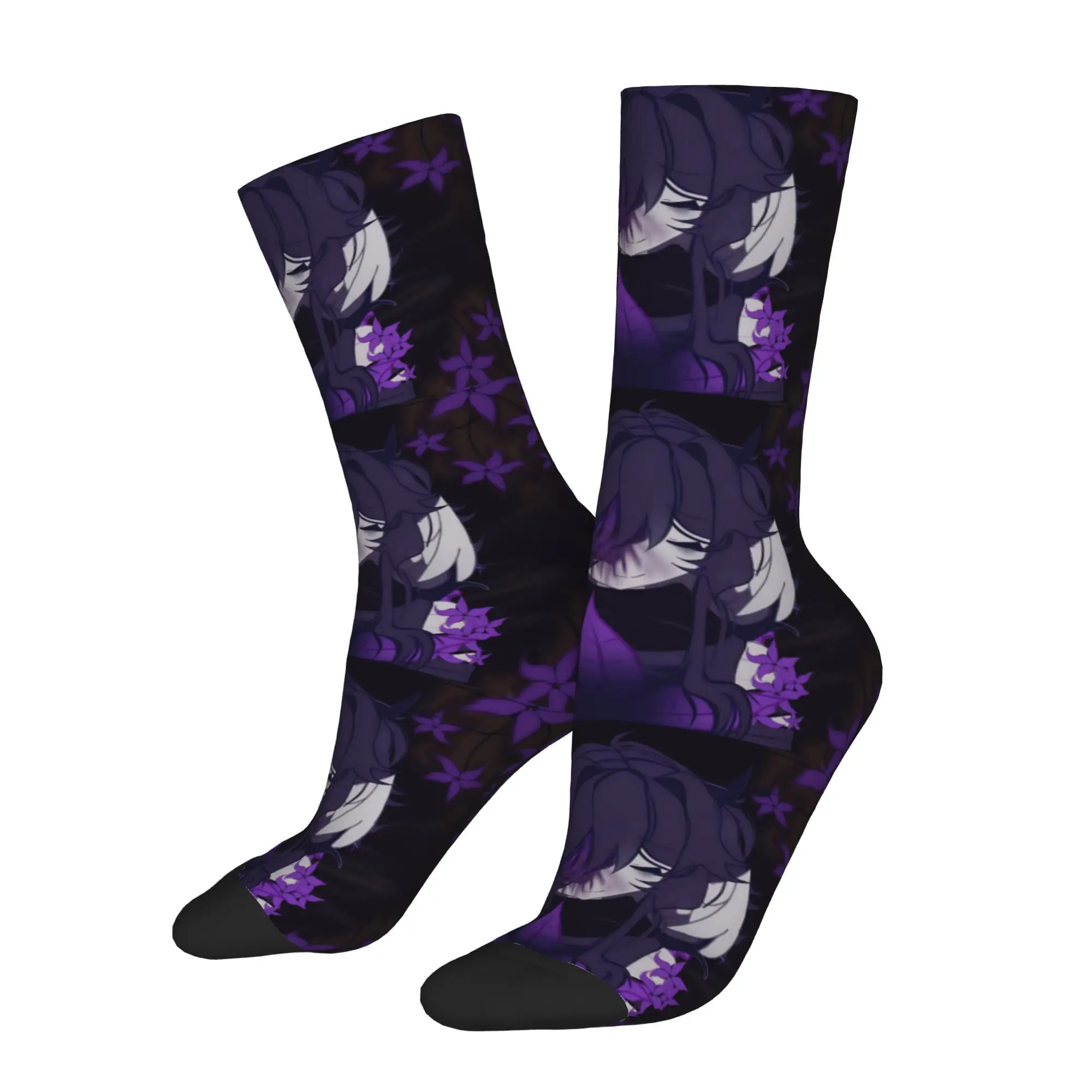 Winter Warm Harajuku Men's Women's Azuretime Anime Azure Two Time Socks  Non-slip Soccer Socks