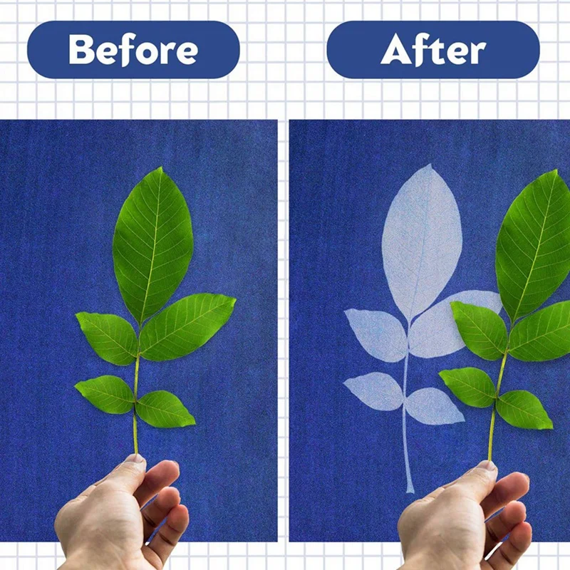 30 Sheets Cyanotype Paper With 2 Sheet Acrylic Panel Sun Print Paper Kit, Cyanotype Paper