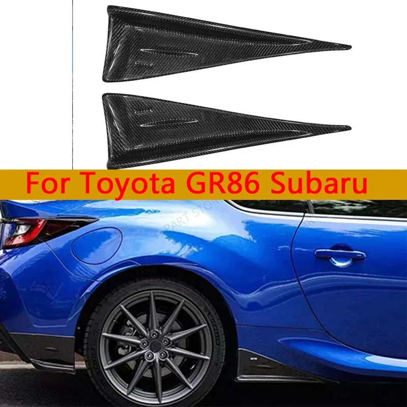 

For Toyota GR86 ZN8 Subaru BRZ 2019+ Carbon Fiber Side Skirts Splitter Winglets Lips Cover Trim Car Accessories Body Kit