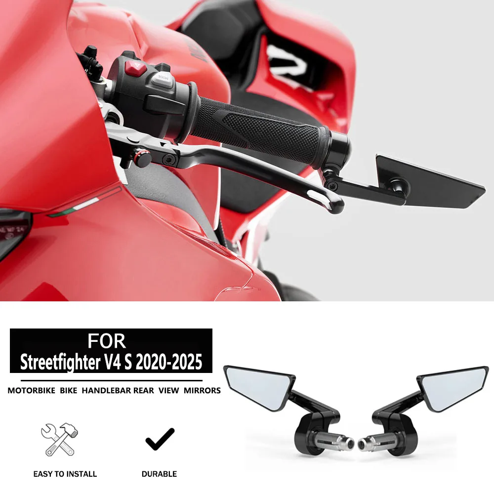 

Rétroviseur latéral pour moto et Scooters, extrémité de la barre de poignée, pour pièces de moto DUCATI Streetjean V4 S SP SP2