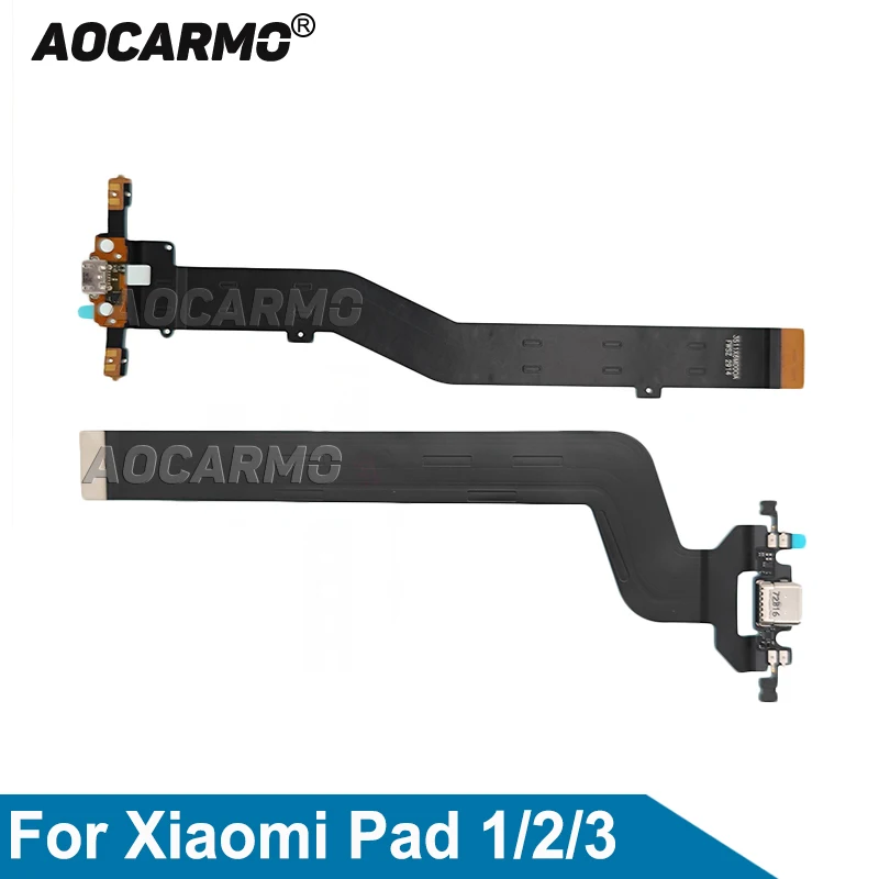 Aocarmo For Xiaomi Mi Pad 1 2 3 A0101 Pad1 PAD2 MiPad3 USB Charging Dock Connector Charge Port  Flex Cable Replacement Parts