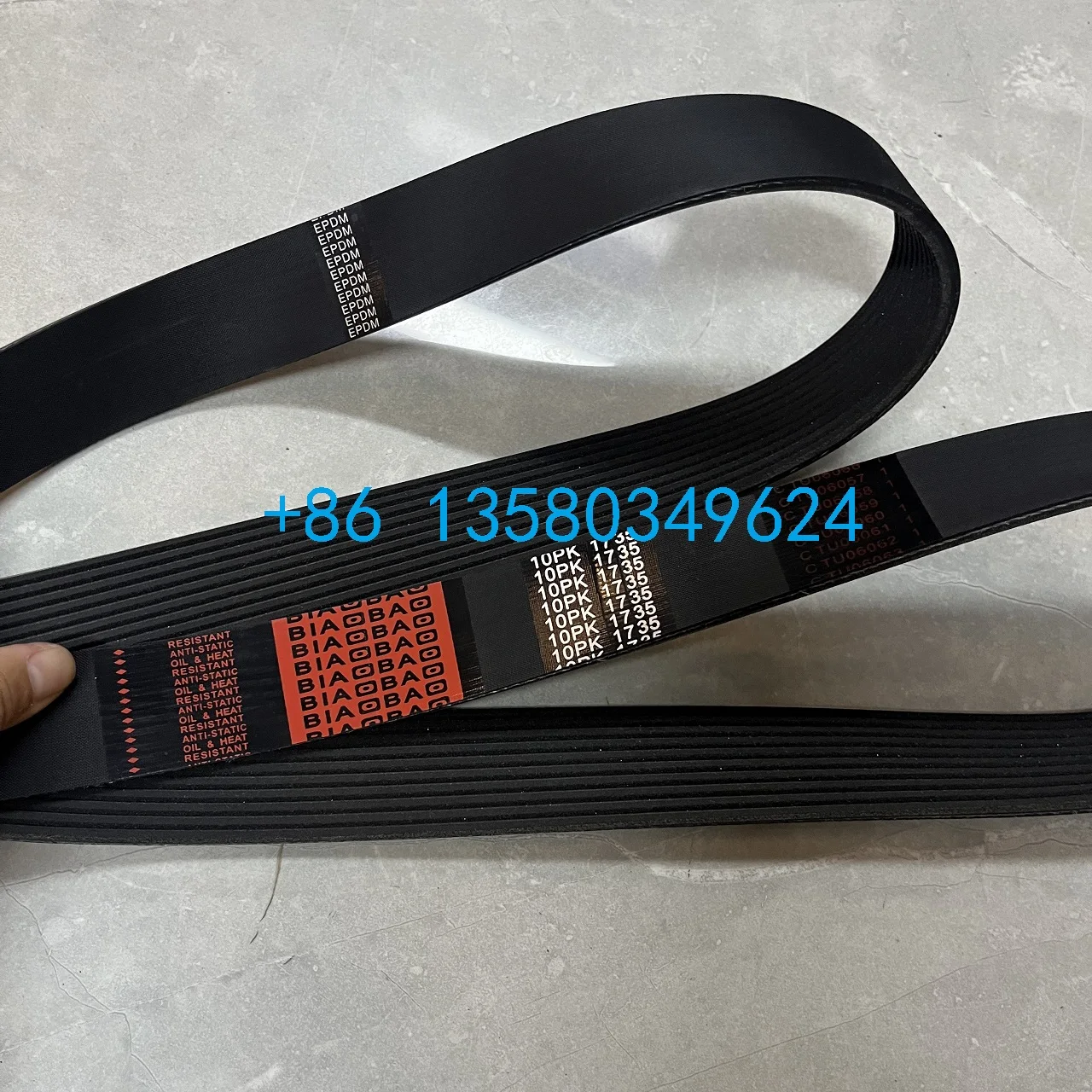 Excavator Parts High Quality Fan Belt Alternator Belt 20459311 10PK1735 For Vol-vo EC380D EC480 EC340D EC210D  VOE20459311