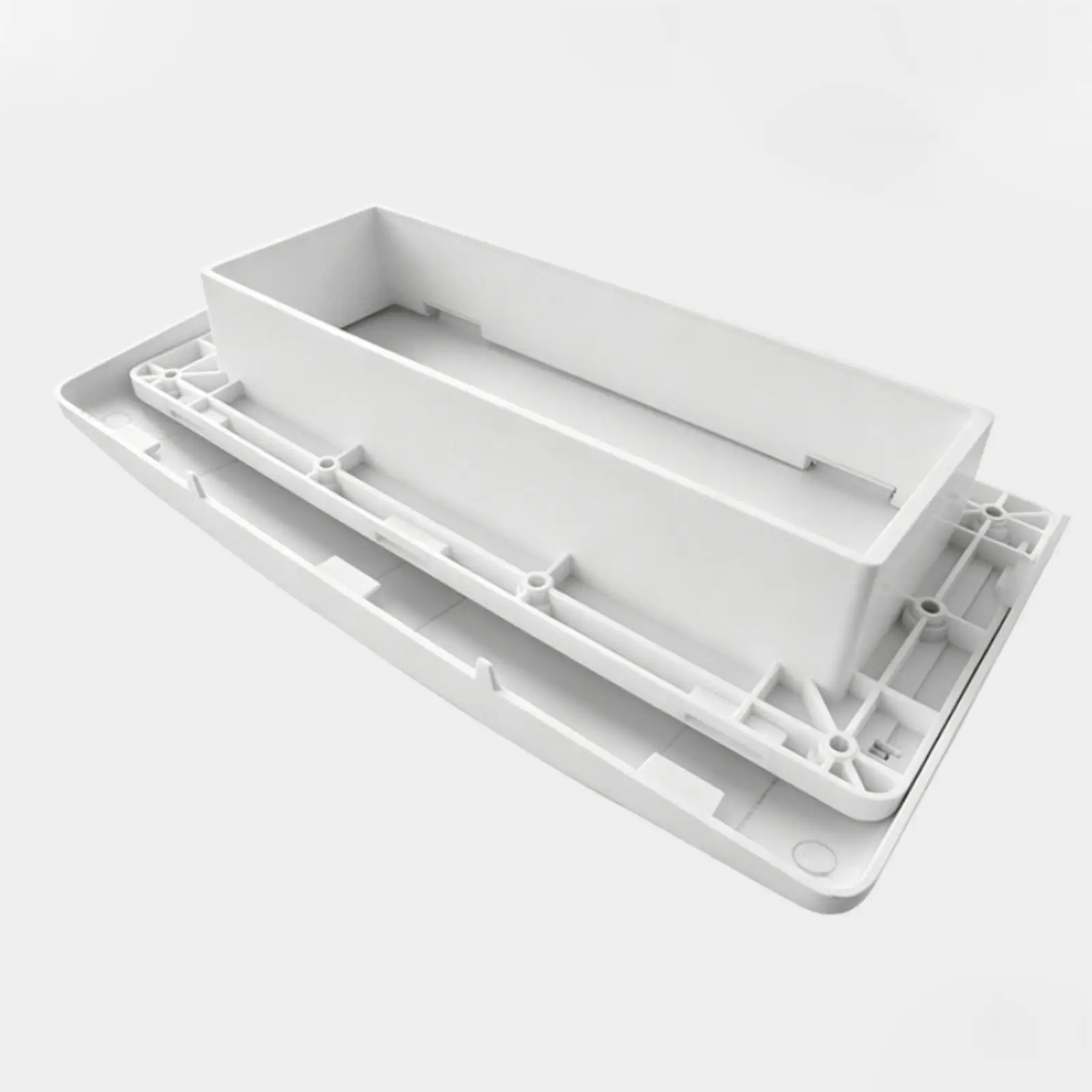 Aerodynamic RV Side Wall Vent Rainproof Cover Automatic Baffle Exhaust Louver for Trailer Marine and Motorhome