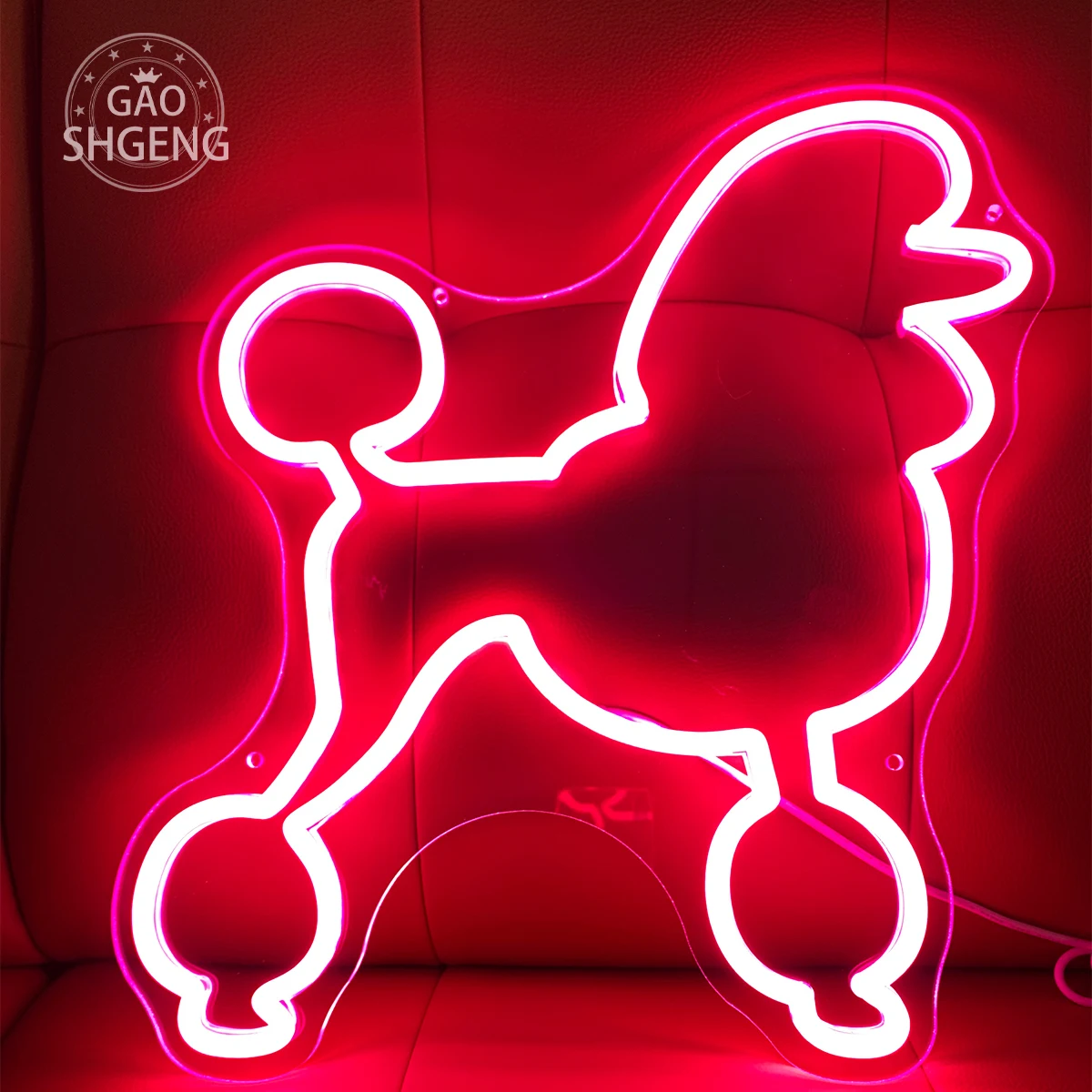 Imagem -02 - The Dog Neon Sign Adequado para Quarto Infantil Luz Led Decoração de Parede Festa de Aniversário