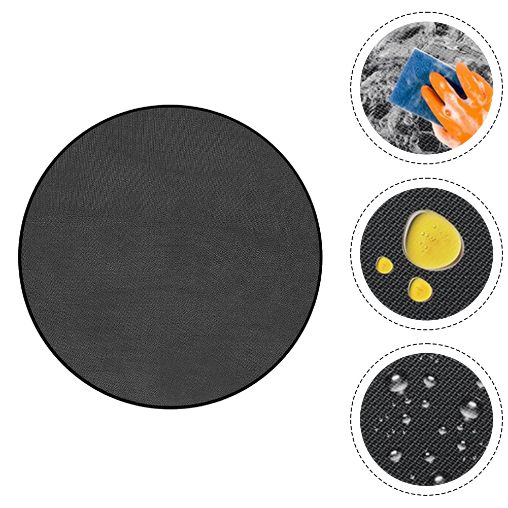 

Dirt Resistant Round Fireproof Grill Mat With Easy Cleaning Features Perfect For All Your Outdoor Activities Needs