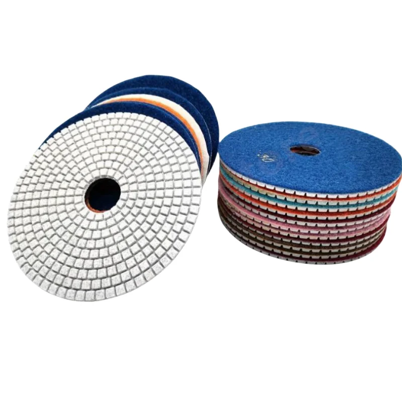 11PCS 6Inch 150mm Wet Diamond Polishing Pads Gloss Pad Granite Marble Concrete Stone Polishing Abrasive Tools Sanding Disc