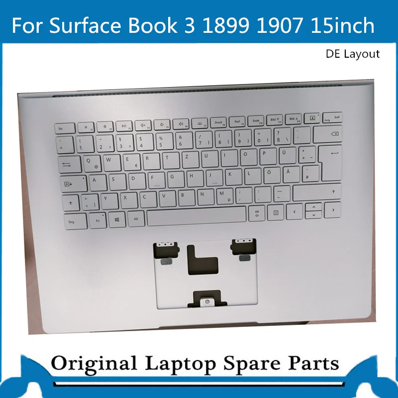 Replcement for Surface Book 3 1899 1907 Topcase with Keyboard 15 Inch DE GR  Layout