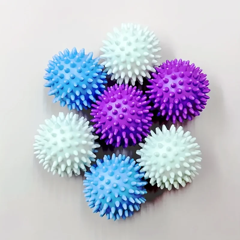 Juego de 6 bolas mágicas reutilizables para lavandería: suavizante de telas, evita enredos y elimina la suciedad, disponible en varios colores