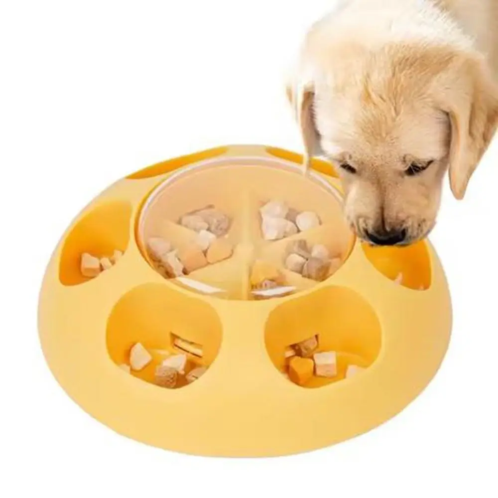 Press Food Dog Slow Feeder Training Mental Anti-Slip Dog Puzzle Toys Easy to Clean Pet Automatic Press Leakage Device for Dogs