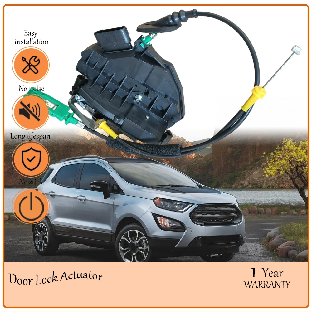 Tension Stabilized 4Pin Rear Left Door Lock Actuator, Suited to Ford Ecosport 2013-2020, oem CN15-A264A27-DC,CN15A264A27DC