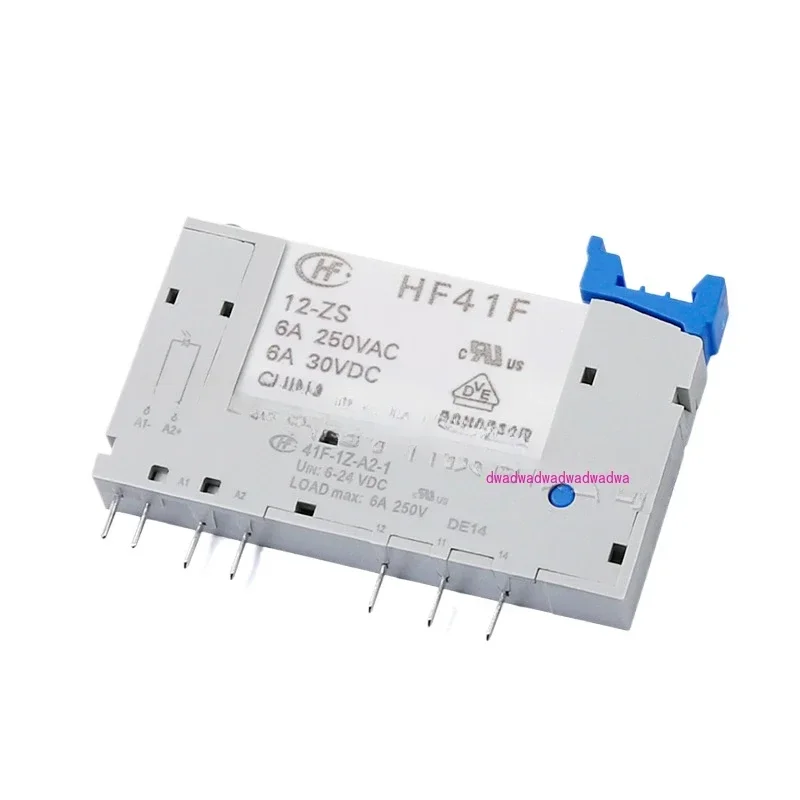 Relay 41F-1Z-A2-1 socket HF41F-12/24-ZS 6A ultra-thin power relay base