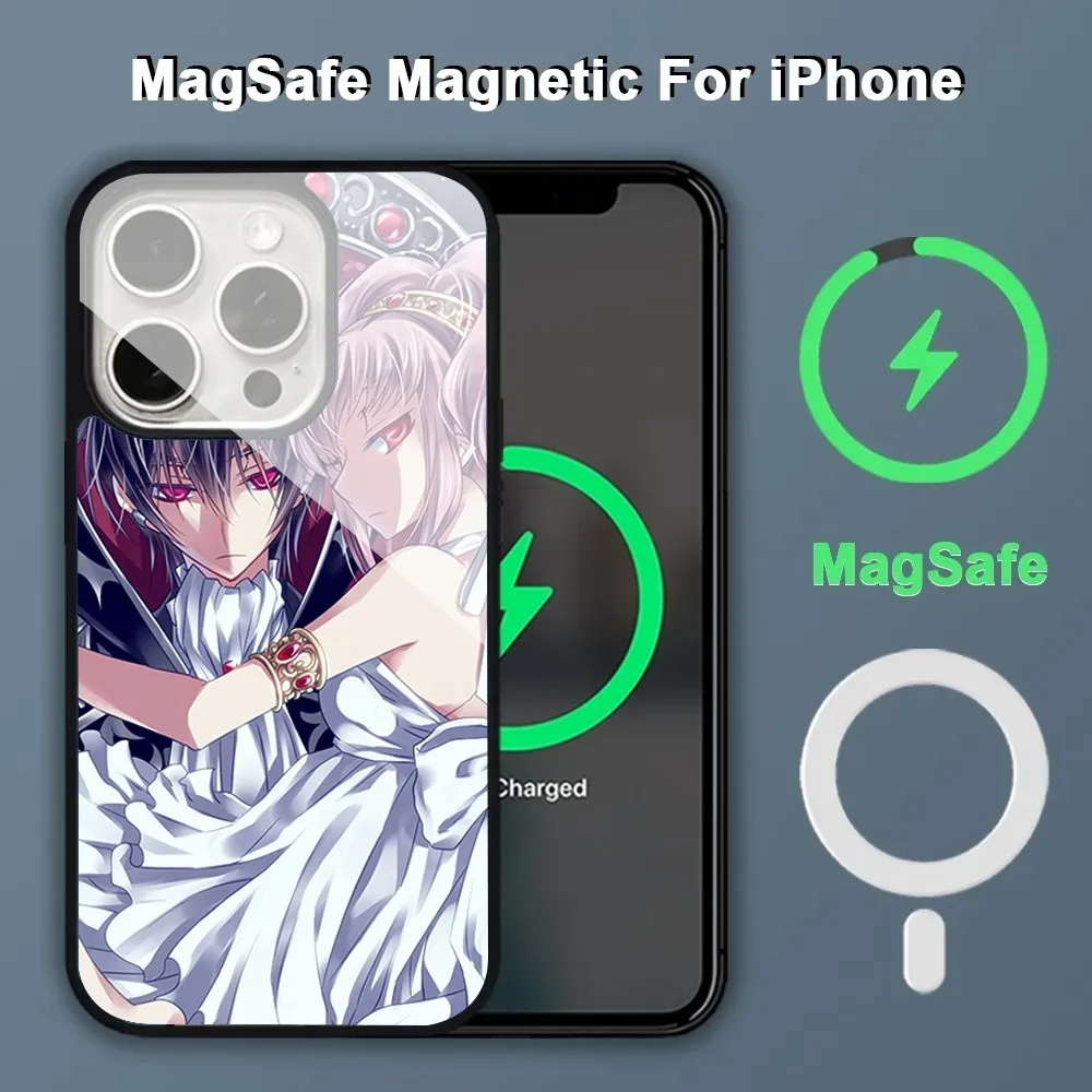 Code Geass Lelouch Phone Case Alex Mirror For Magsafe Wireless Charging Caver For IPhone 13 14 15 Pro Max 11 12 Mini