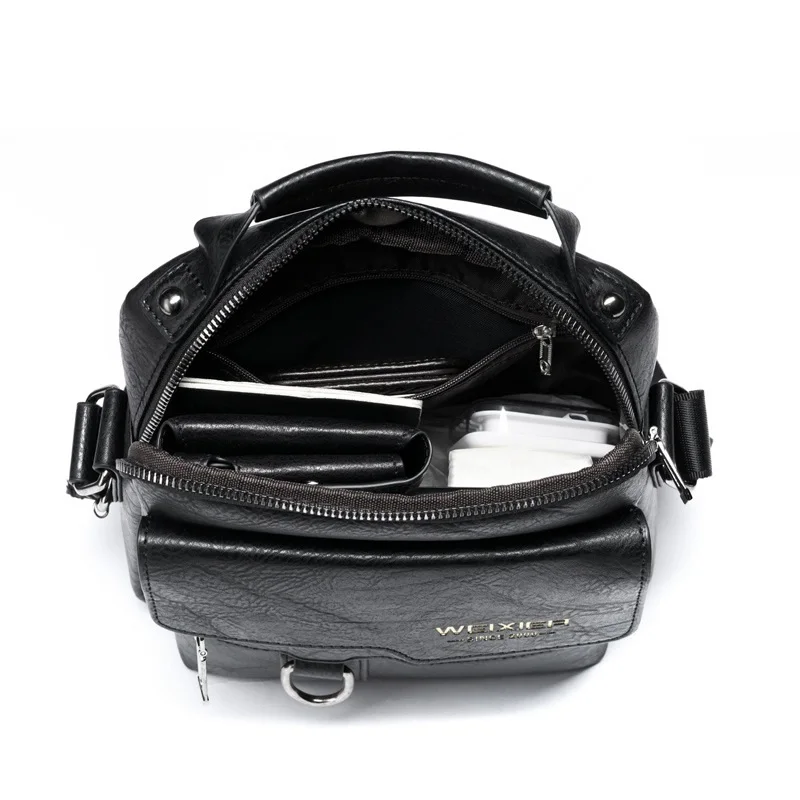 Fashionable Men Crossbody Bag High-end Shoulder Bags Retro Business Backpack Portable Bag For Going Out Casual