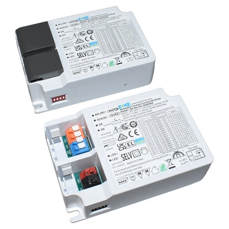 20W 30W 40W BOKE DALI Push DIM Dimmable Led Driver DALI-2 Transformer Flicker-free 1-100% Soft Dimming for  Commecial