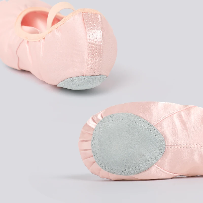 Satin Ballet Shoes with Ribbon Girls Kids Women Soft Sole Dance Shoe Ballerina Shoes Practice Ballet Slippers Ballet Flats