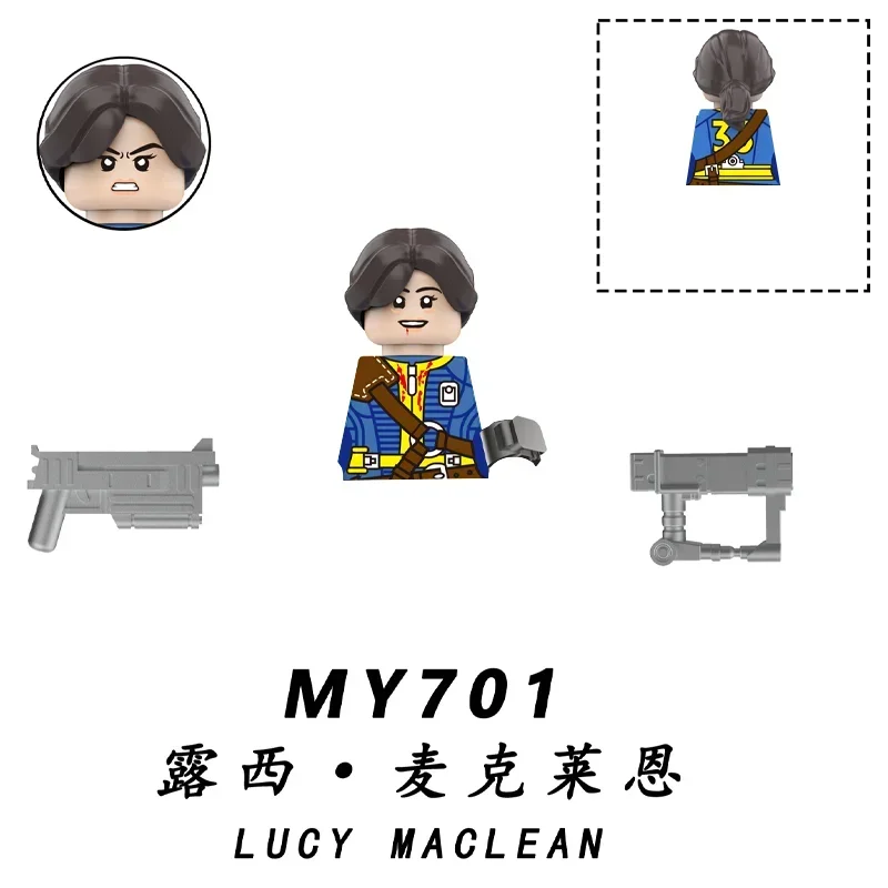 MOC Militär Bos Game T60 Power Armor Offiziere Soldaten Bausteine Anime Actionfiguren Ritter Roboter Bausteine Spielzeug