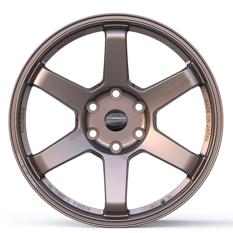 Forged 6 Spokes Passenger 4 5 6 Holes Deep Concave Aluminum Rims Car 15 16 17 Inches 4X100-114.3 Car Alloy Wheel