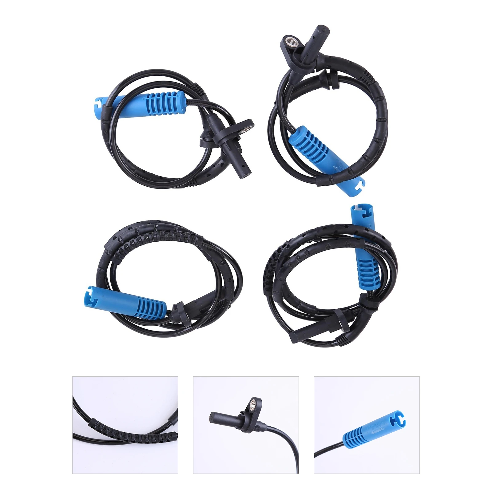 Set of 4 ABS Wheel Speed Sensor Compatible for E90 E91 325xi 328xi 335i xDrive 34526764859 34526764858