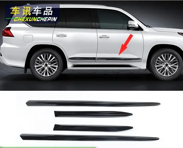 

High Quality ABS CHROME CAR SIDE DOOR BODY SKIRTS PROTECTOR MOLDING COVER FOR Lexus LX570 2008-2021