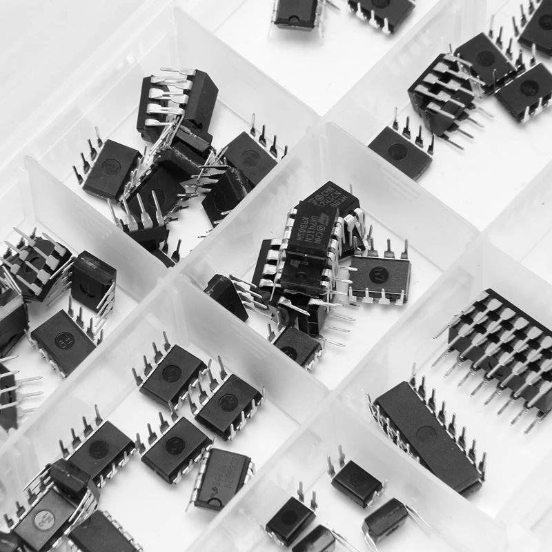 N75R-170 peças 10 tipos kit de sortimento de chip de circuito integrado, conjunto de soquete dip ic para opamp temporizador de precisão única pwm