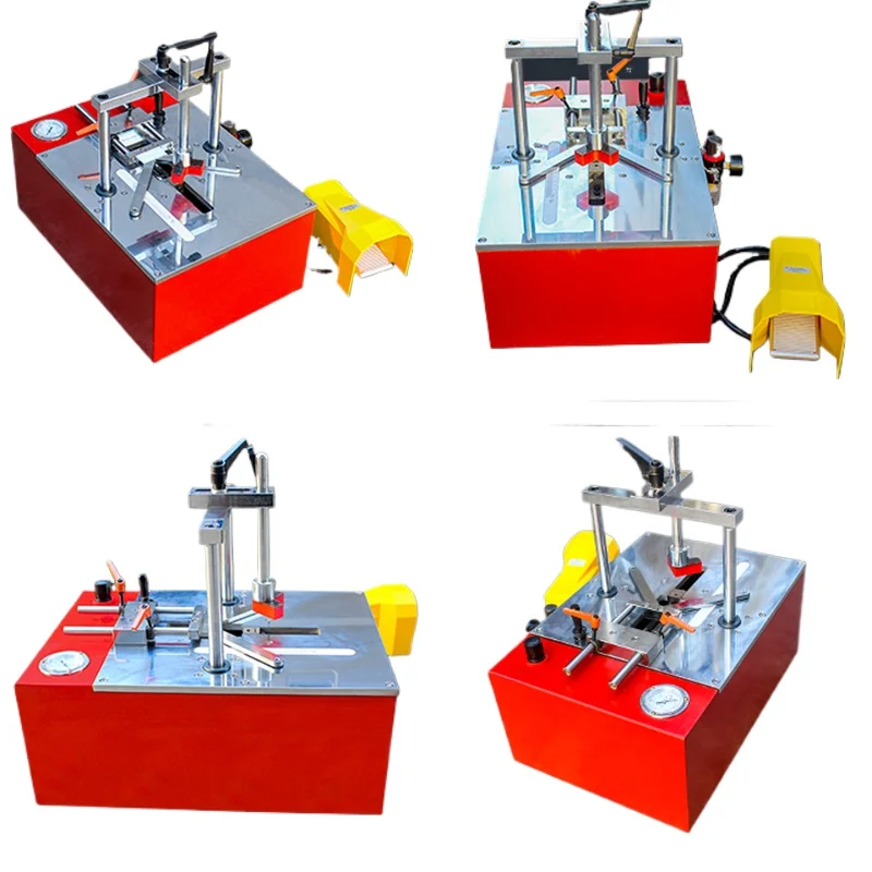 Photo Frame Corner Nailing Machine Desktop Pneumatic Frame Mounting Corner Nailing Machine 45°photo Frame Corner Cutting Machine