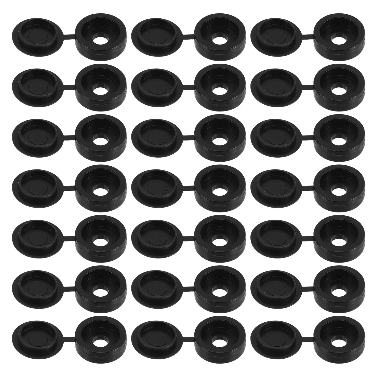 

100pcs Cap Covers Plastic Hinged Auto Shutter Fold Protective Decorative Caps For Car Screw Head Cover Easy Installation