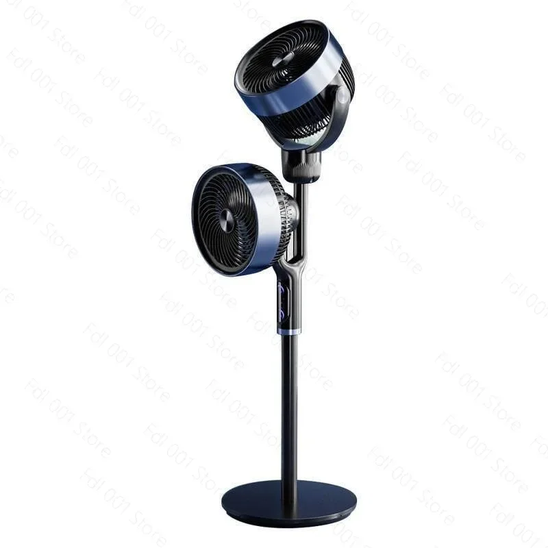 Double-head Fan Floor-to-ceiling Circulating Fan Voice Remote Control Mute Shaking Head Home Intelligent Voice