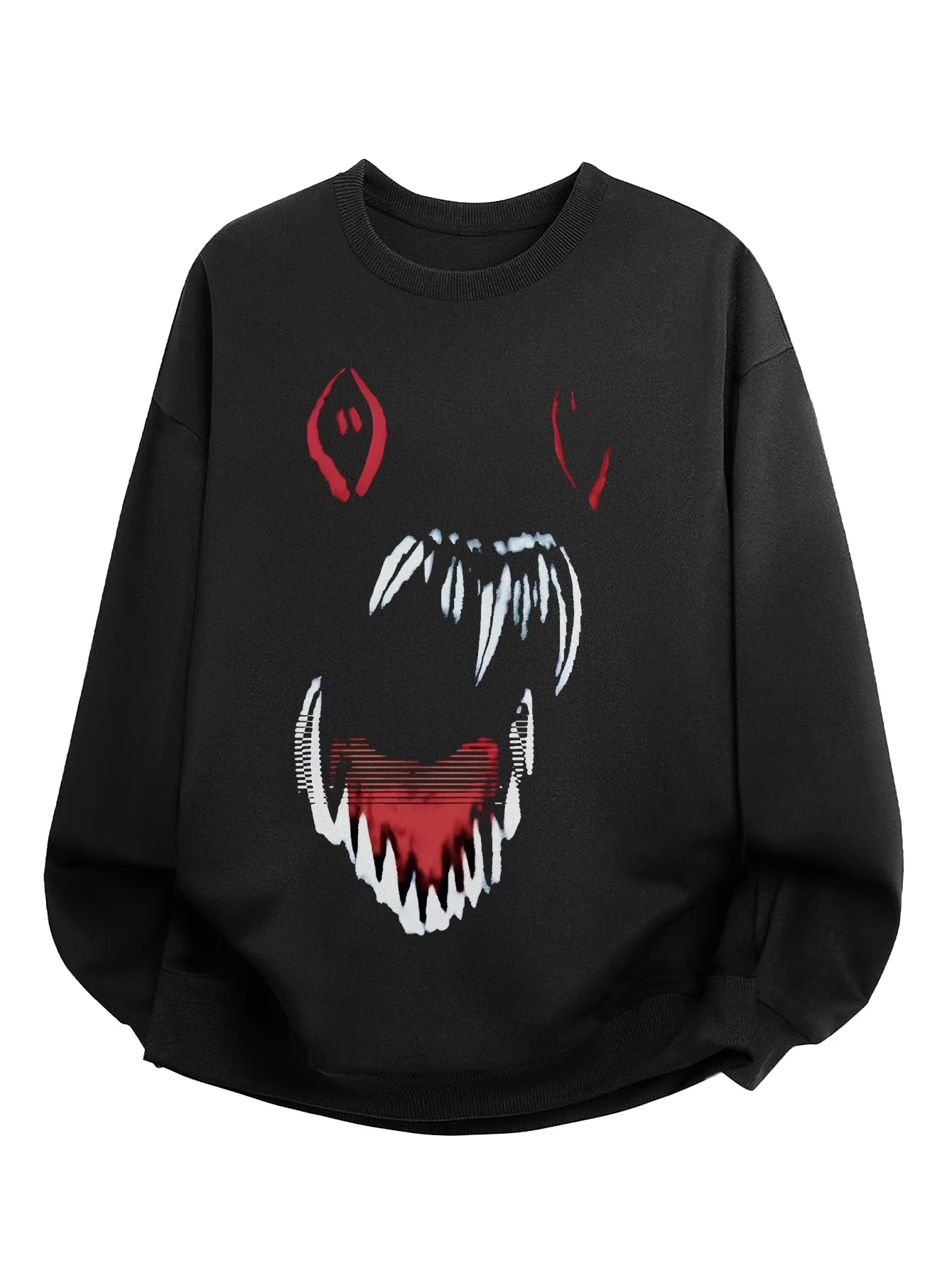 

Vampire Bat Graphic Printing Autumn and Winter Men's and Women's Sweatshirts Casual Loose Outdoor Street Sports Training Brand