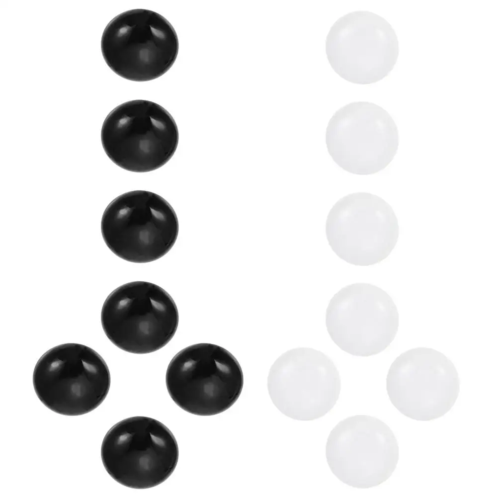 1 set Glass Go Pieces 18 White 18 Black Ceramic Beads Safe Toys Children Thinking Skills Chess Game Entertainment