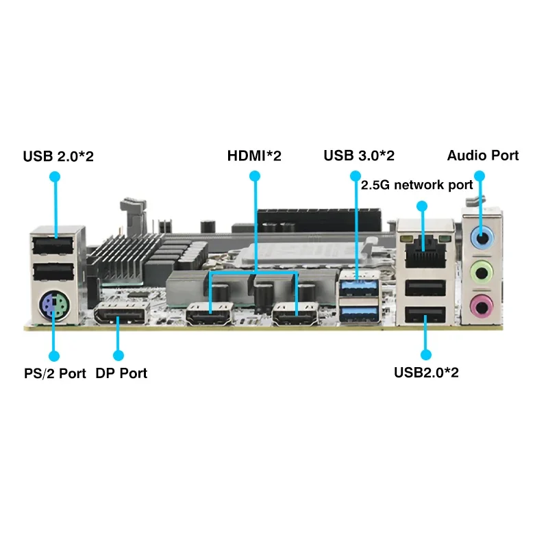 ERYING B760M الألعاب D4 اللوحة LGA1700 دعم الأساسية i3/i5/i7/i9 12th/13th/14th CPU 12400F 12490F 12600F 12700F 13600F 14400F