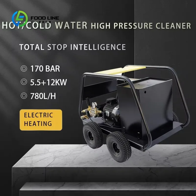 Customized Electric Heating Hot Water Industrial 170Bar High Pressure Cleaner Three Phase 380V Pressure Washer