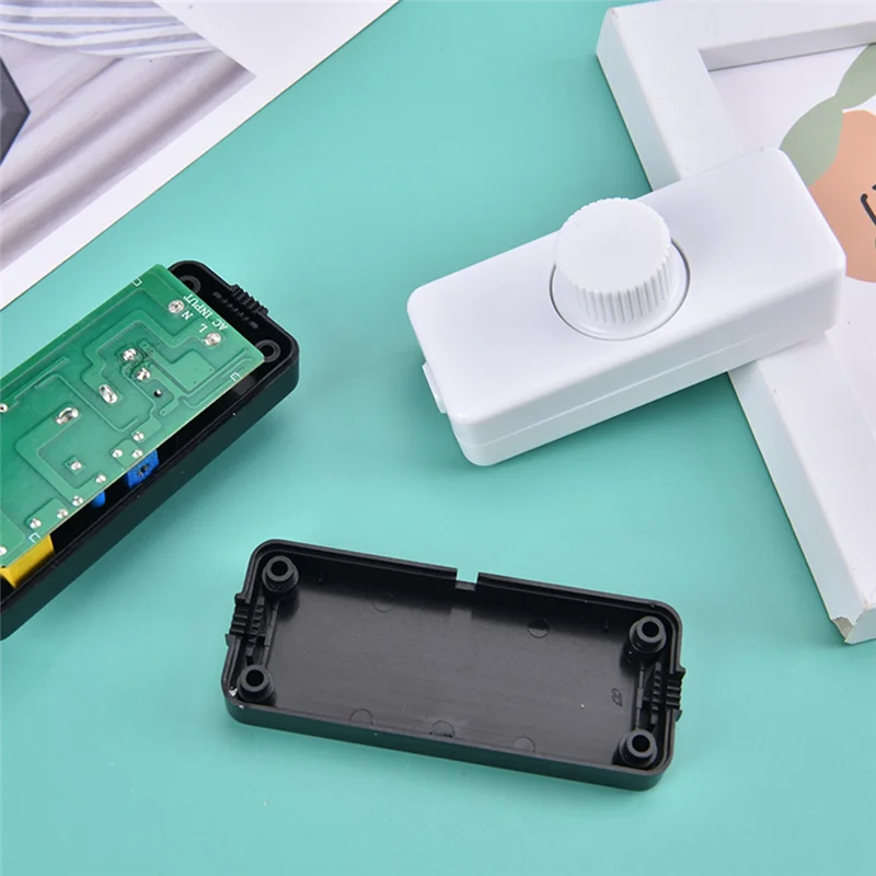 ABKR-1PCS Регулируемый светодиодный диммер 220 В, переключатель освещения, кнопка освещения, контроллер диммера