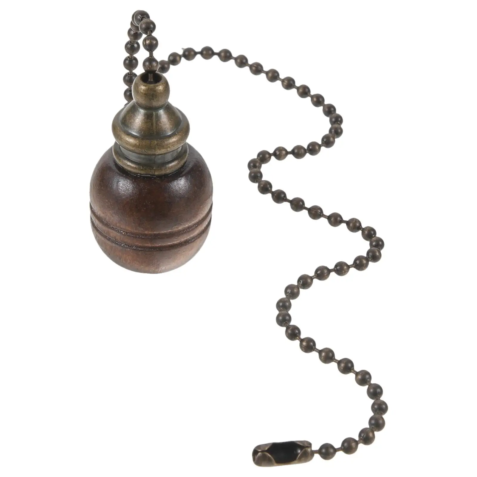 

Retro Wooden Ball Lamp Pulls Cord Ceiling Pendant Chains Attic Extender Long Chain Vintage Home Decor